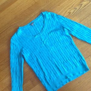 Blue ribbed Ann Taylor sweater